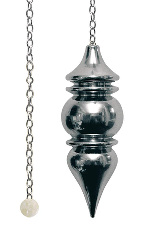 Deluxe Silver Wisdom Chamber Pendulum Lo Scarabeo Silver Metal Divination NEW