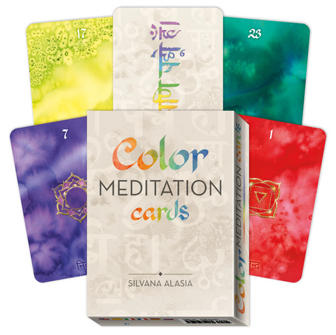 Color Meditation Cards Deck Oracle With Guidebook Lo Scarabeo Silvana Alasia NEW
