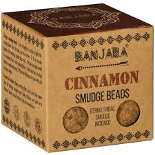 Ancient Wisdom Banjara Cinnamon Smudge Beads 5 Pack with Holder, Incense