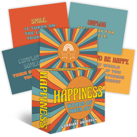 Happiness: Words Of Inner Joy Cards Deck Rockpool By Lorriane Anderson Brand NEW
