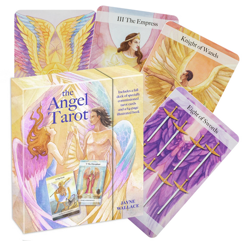 The Angel Tarot Cards & Illustrated Book Cico Books By Jayne Wallace Heaven NEW