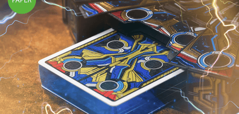 Thor: Love & Thunder Playing Cards Paper Led Lights Blue Gilded Difatta Dif17