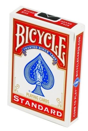 Bicycle Blank Back Standard Face Red White Magic Tricks Cards Deck USpcc NEW