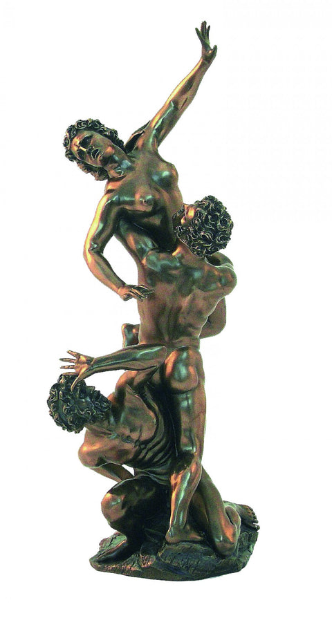 Giambologna Sabine Women Statue, Bronze-Finish Resin Sculpture, 39cm Italfama