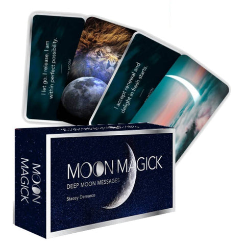 Moon Magick Inspiration Cards Messages Rockpool Publishing Stacey Demarco NEW
