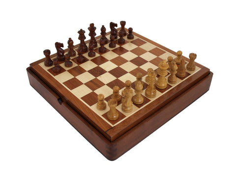 Italfama Magnetic Chess Set 32x32cm Solid Wood + Checkers & Backgammon Italy