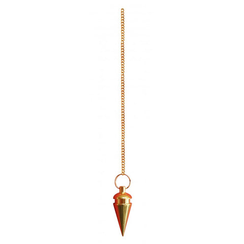 Deluxe Gold Spirit Pendulum Lo Scarabeo Gold Metal Divination NEW