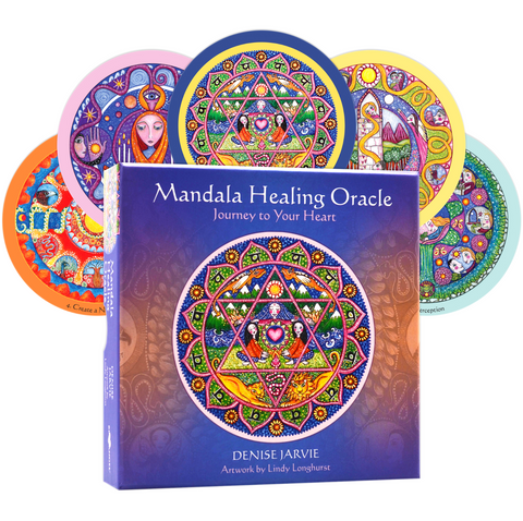 Mandala Healing Oracle Cards Deck Blue Angel Esoteric Journey To Your Heart NEW