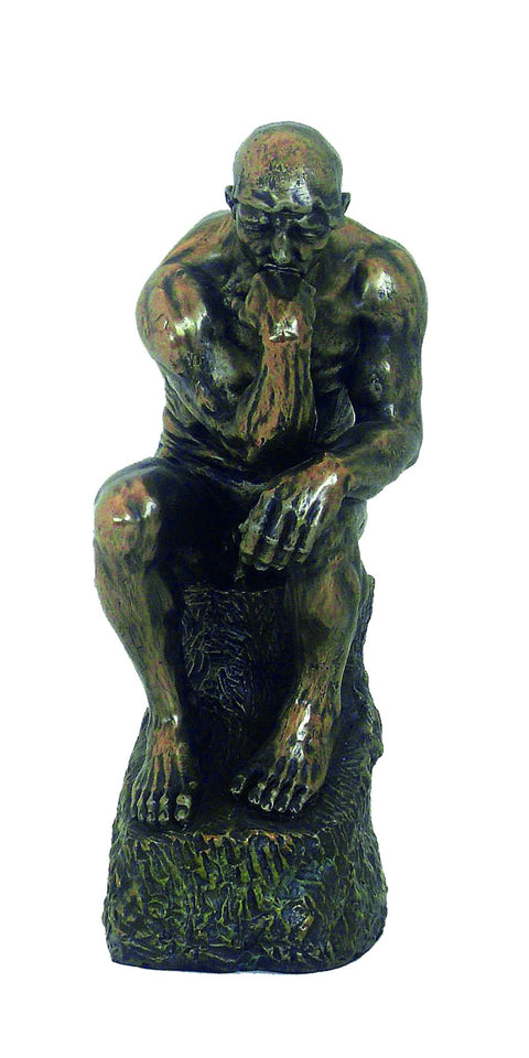 The Thinker by Auguste Rodin Statue, 25cm Bronze Resin, Made in Italy Italfama