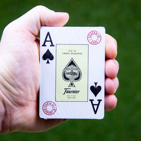Fournier 2818 GREEN Deck - 100% Plastic Playing Casino Poker Cards Deck