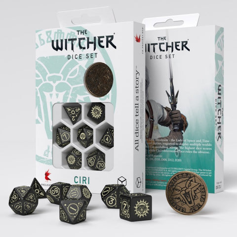 The Witcher Dice Set Ciri The Zireael Plastic Rpg Playing Games Q-Workshop NEW