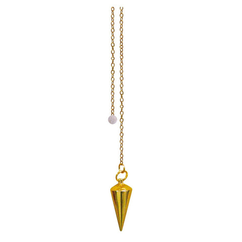 Deluxe Gold Soul Pendulum Lo Scarabeo Golden Metal Chain Divination Dowsing NEW