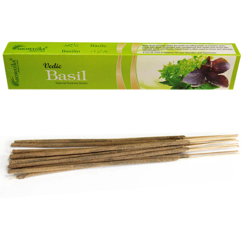 Vedic Basil Natural Incense Sticks Aromatika