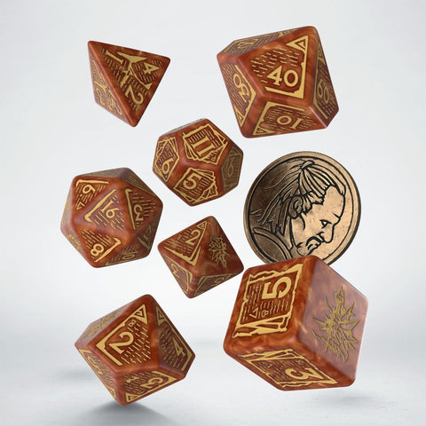The Witcher Dice Set Vesemir The Wise Witcher Role Playing Games Q-Workshop NEW