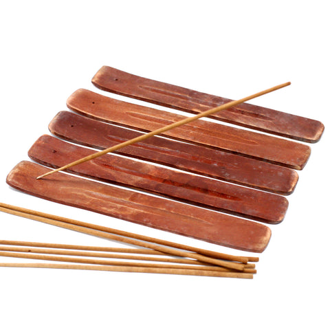 Plain Mango Wood Ashcatcher Incense Holder Handmade Ancient Wisdom Ish-32M