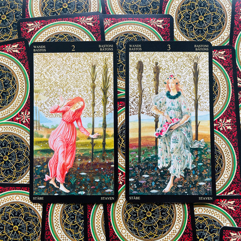 Golden Botticelli Tarot Deck Cards Esoteric Fortune Telling Lo Scarabeo NEW