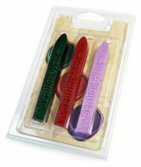 Natural Wax Refills Lo Scarabeo Wax Esoteric Letter Stamp Green Red Purpple NEW