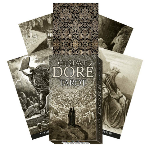 Gustave Dore Tarot Cards Deck Lo Scarabeo Black And White Mystical Energy NEW