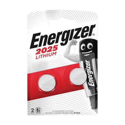 2 Energizer Cr2025 Lithium Batteries Blister 3V Coin Cell Dl2025 Exp 2029 NEW