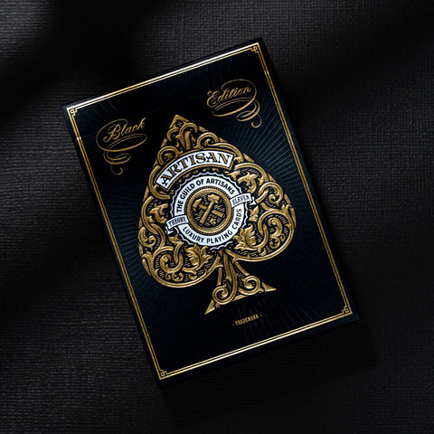Artisans Theory 11 Playing Cards Deck Gold Black Magic Tricks Sealed USA