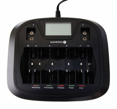 Everactive Universal Professional Charger Nc 9000U Aaa/Aa C/D 9V 50/60Hz 30W NEW