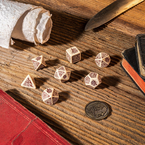 The Witcher Dice Set Vesemir - The Old Wolf Role Playing Games Q-Workshop NEW