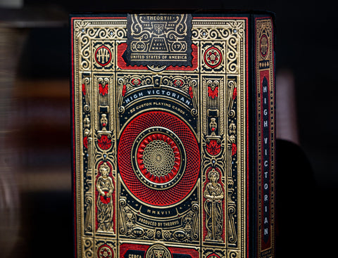 High Victorian Red Theory 11 Luxury Playing Cards Deck Magic Tricks Sealed