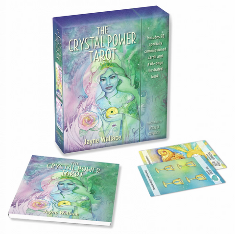 The Crystal Power Tarot Cards Deck & Book Cico Books Jayne Wallace Esoteric NEW