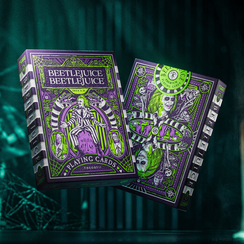Beetlejuice Playing Cards Theory 11 Green Purple Poker Deck