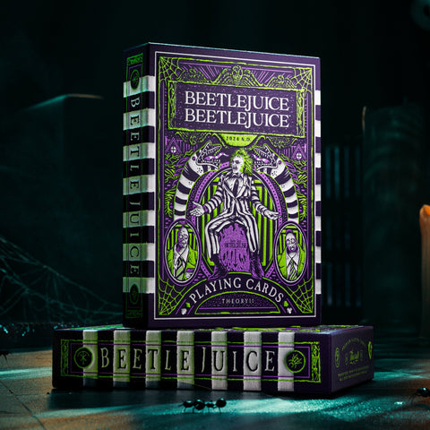 Beetlejuice Playing Cards Theory 11 Green Purple Poker Deck