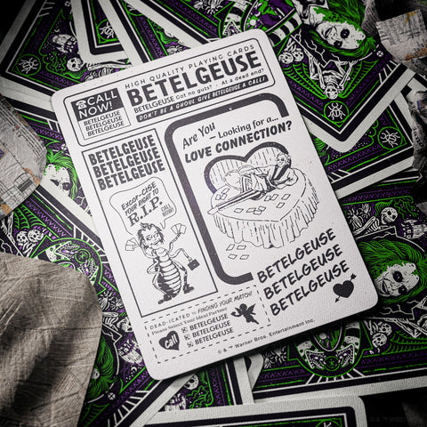Beetlejuice Playing Cards Theory 11 Green Purple Poker Deck