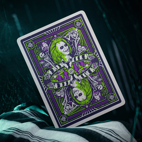 Beetlejuice Playing Cards Theory 11 Green Purple Poker Deck
