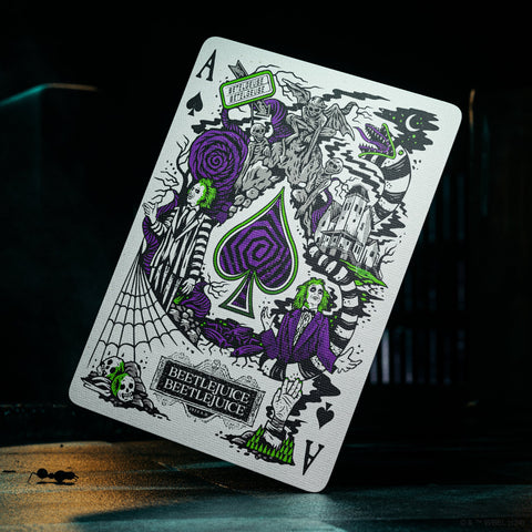 Beetlejuice Playing Cards Theory 11 Green Purple Poker Deck