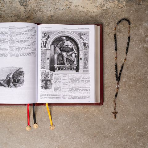Luxury Holy Bible KJV Family Edition | Burgundy Leather | Old & New Testament