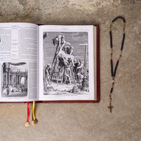Luxury Holy Bible KJV Family Edition | Burgundy Leather | Old & New Testament