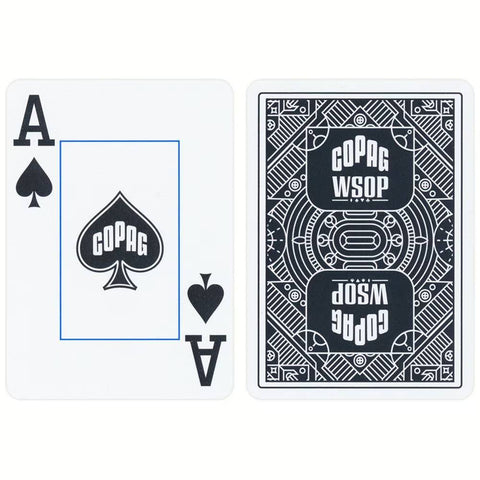 Copag Wsop Jumbo Index Double Plastic Playing Cards Poker Size Black And Red NEW