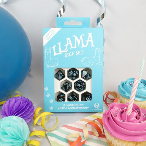 Q WORKSHOP 20 years: Llama Dice Set Limited edition