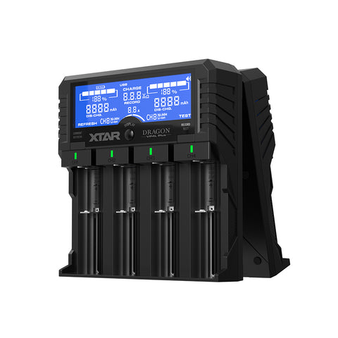 XTAR VP4 BATTERY CHARGER PLUS DRAGON Li-ion LCD 12V 2.4A TC/CC/CV 5V NEW