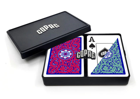 Copag Neoteric Bridge Size Playing Cards Double Deck Jumbo Index Red/Green 027-5