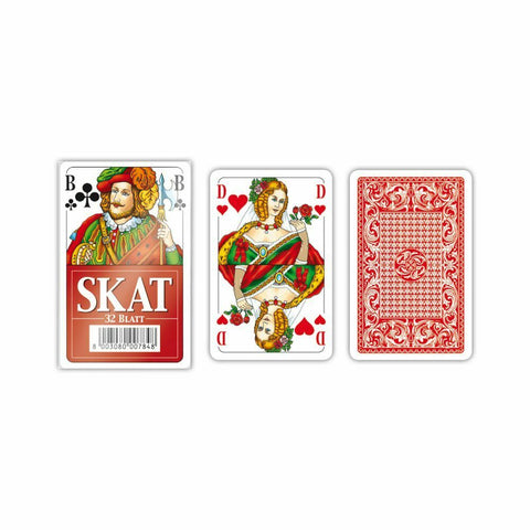 Modiano Skat Playing Cards Deck Games Hobbies Made In Italy Red 300783