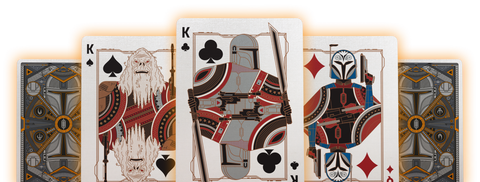 Mandalorian V2 Star Wars Theory 11 Playing Cards Deck Tricks Orange Black