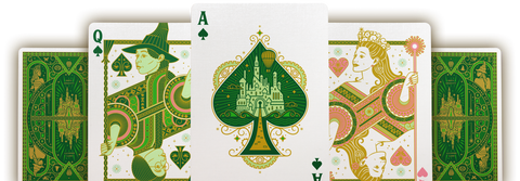Wicked Oz Playing Cards by Theory 11 Green Gold