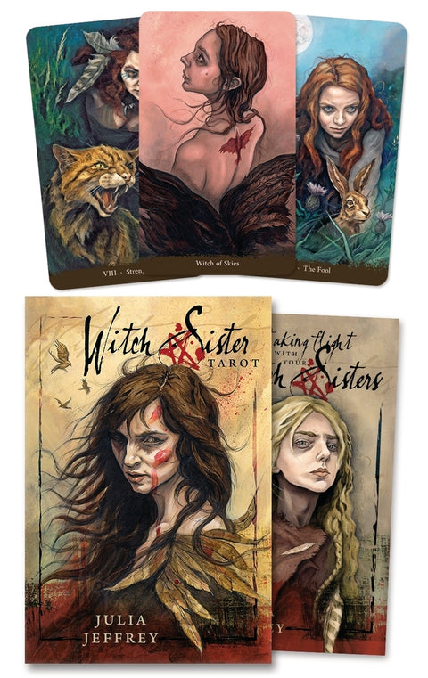 Witch Sister Tarot Cards Deck Julia Jeffrey Witchcraft Esoteric Llewellyn Lw103