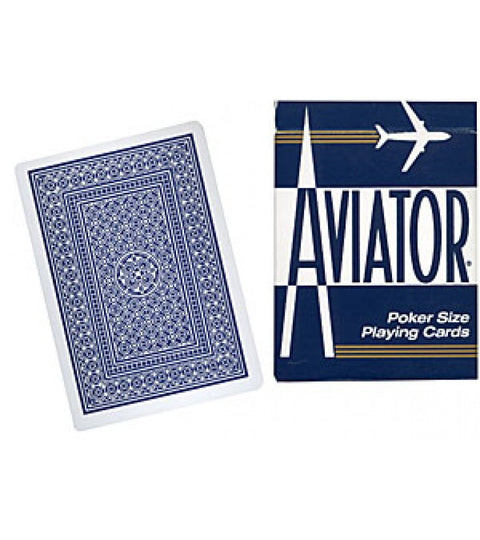 Aviator Jumbo Index Blue Deck Poker Playing Cards Magic Tricks USPCC USA