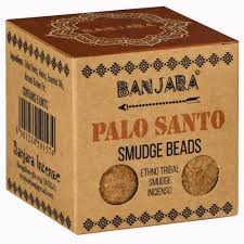 Banjara Palo Santo Smudge Beads Incense 5-Pack with Holder – Purification