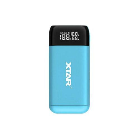 Xtar Pb2S Battery Charger Power Bank Li-Ion USb Blue Tc/Cc/Cv NEW