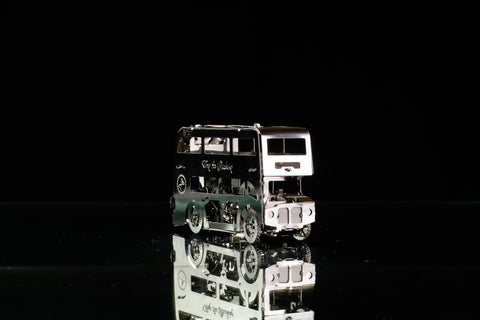 Cute Double-Decker Model Building Kit Time For Machine Stainless Steel NEW