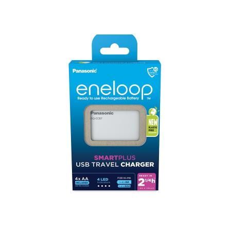 Panasonic Eneloop USb Charger Bq-Cc87 Power Bank 4Xaa Batteries