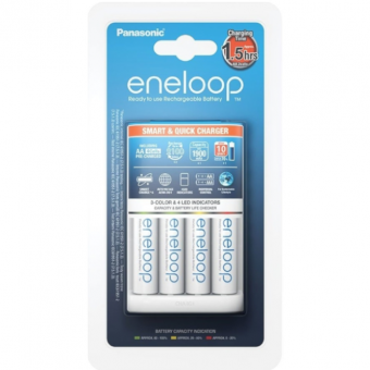 Panasonic Eneloop BQ-CC55 smart & quick (& 4xAA batteries) Battery charger