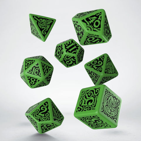 Coc The Outer Gods Cthulhu Dice Set Green Black Rpg Playing Games Q-Workshop NEW